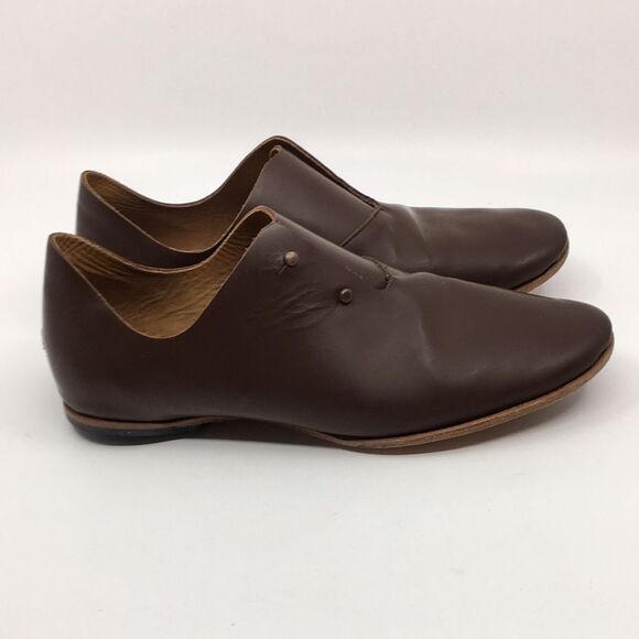 Cydwoq Flex-W Handmade in USA Brown Leather Oxfords Loafers EU size 38 1/2 - Picture 5 of 17